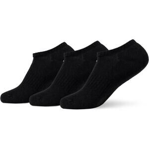 NWT Nike Unisex Everyday Cushioned No-Show Training Socks 3 Pairs Black/White S